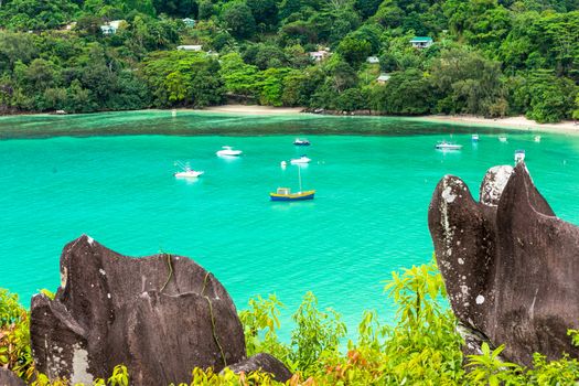 Beautiful beach at Seychelles, Mahe