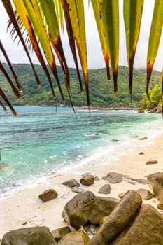 Beautiful beach at Seychelles, Mahe