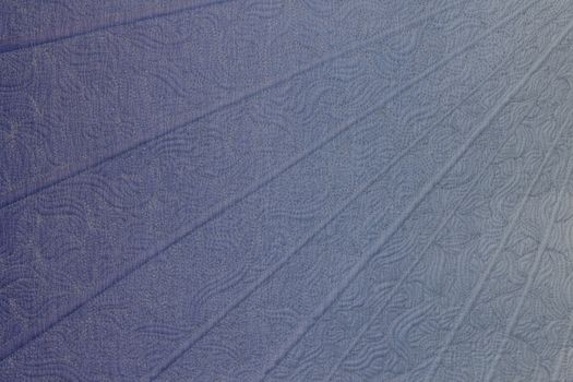 Portion of quilted blue banner