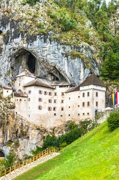 Predjama Castle in Slovenia. Predjama, approximately 9 kilometres from Postojna Cave.