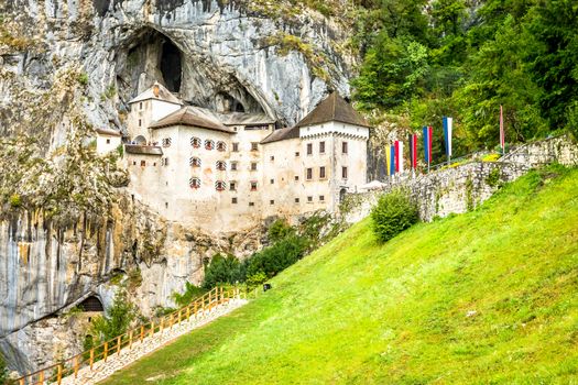 Predjama Castle in Slovenia. Predjama, approximately 9 kilometres from Postojna Cave.