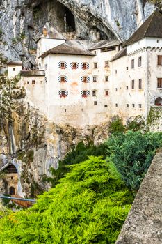 Predjama Castle in Slovenia. Predjama, approximately 9 kilometres from Postojna Cave.