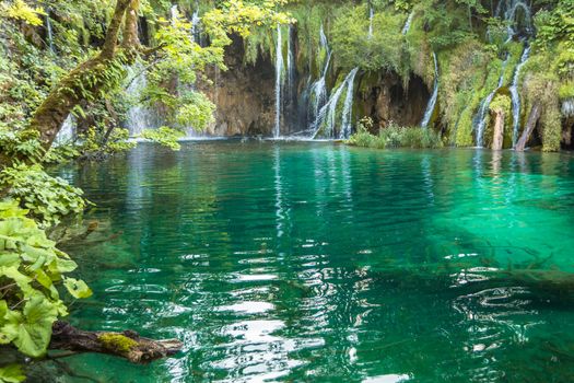 Plitvice Lakes, Croatia Waterfall. Amazing Place.