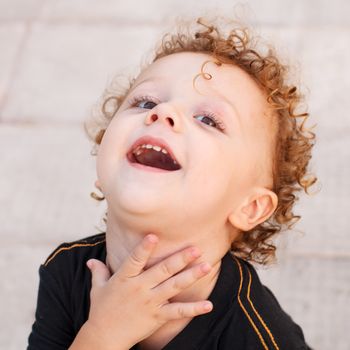 Portrait of happy child