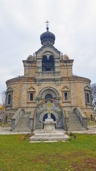 Russian architecture stone church in Romania