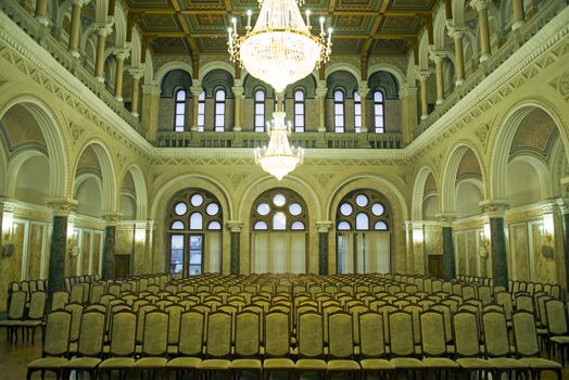 Beautiful marble hall of Chernivtsi University, Unesco heritage site
