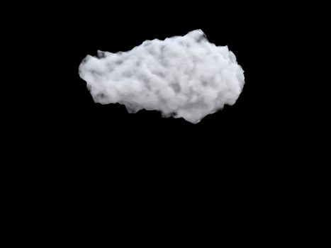 Air abstract background with cloud. 3d rendering.