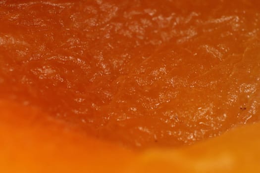 Fresh Dried Apricot Texture. Warm Nature Organic Background. Macro Closeup.