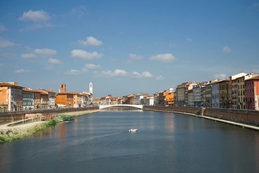 River Arno in Pisa, Tuscany - Italy