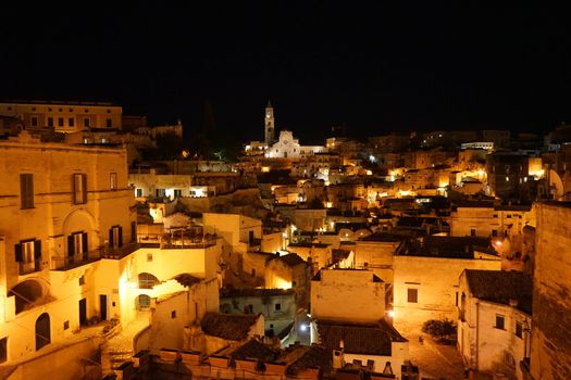The old side of the town of Matera, Basilicata - Italy