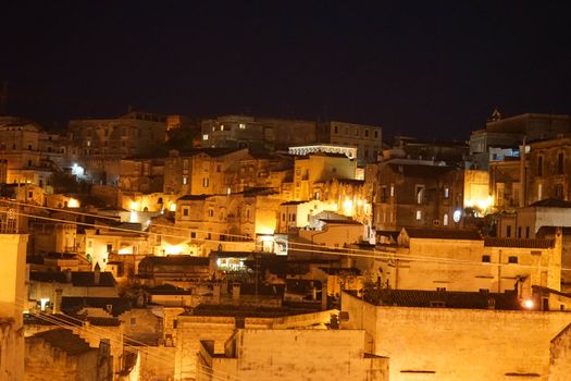 The old side of the town of Matera, Basilicata - Italy