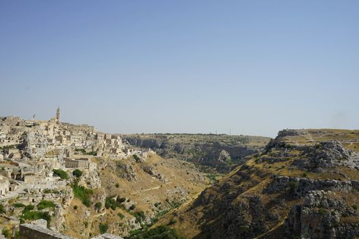 The old side of the town of Matera, Basilicata - Italy