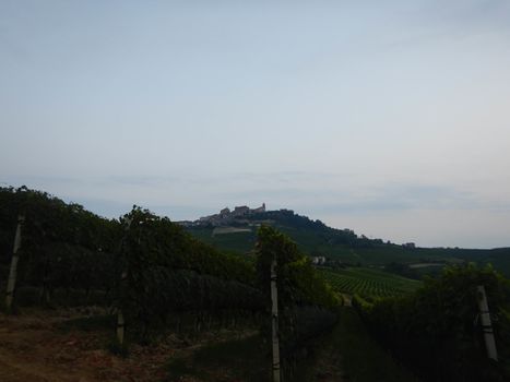 The village of La Morra on a hill of the Langhe, Piedmont - Italy