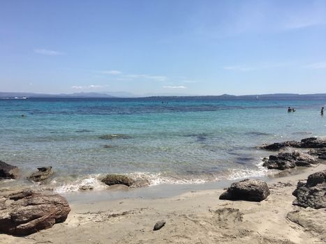 Beach near Carloforte on the Island of San Pietro, Sardinia - Italy