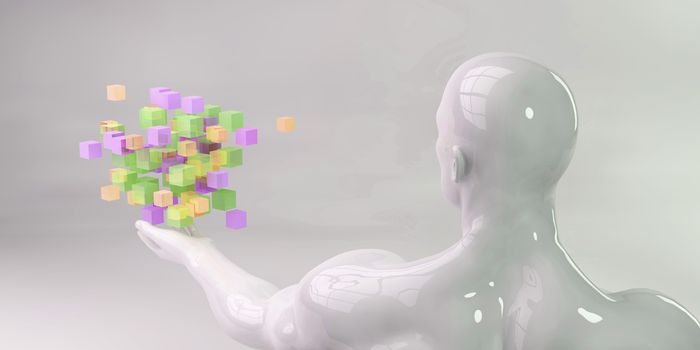 Virtual Technology as a Digital Abstract Background