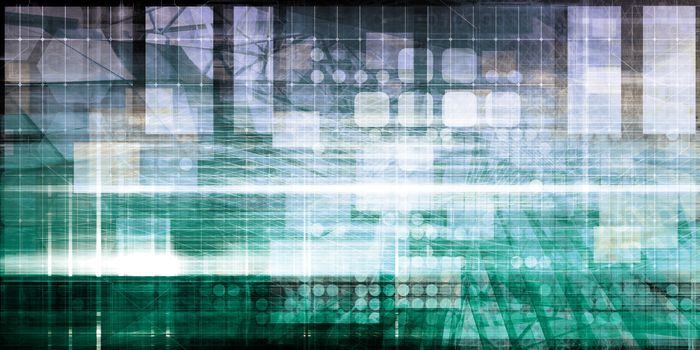 Security Network Data of the World Background