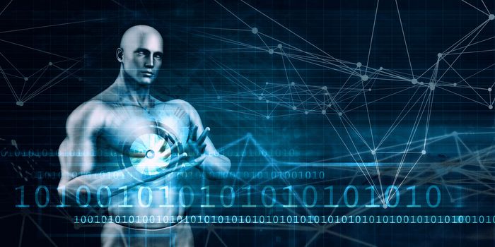 Self Learning Technology With Artificial Intelligence Brain Stem