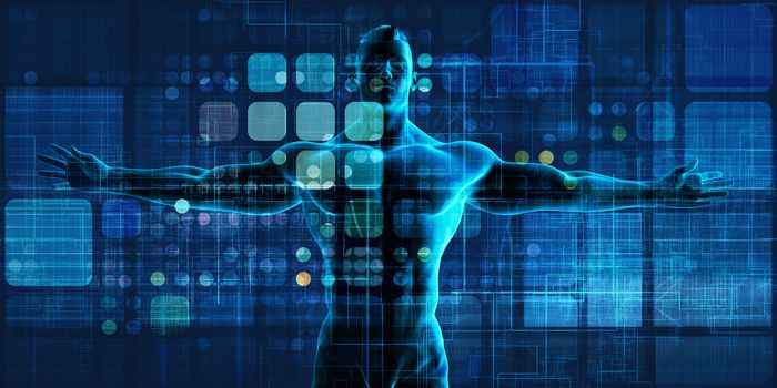 Man Embracing Technology and Being Empowered by Technologies