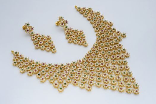Gold jewelry Macro shot
