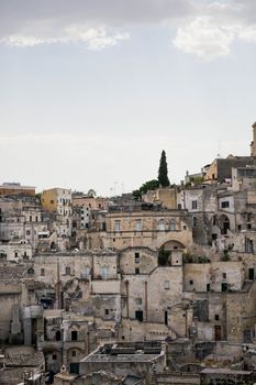 The old side of the town of Matera, Basilicata - Italy