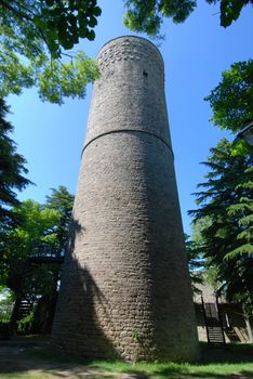 View of the Tower of Roccaverano, Cuneo Piedmont - Italy