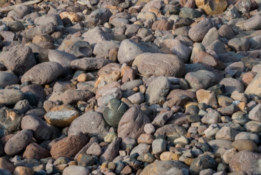 Background of Beach with stones and water