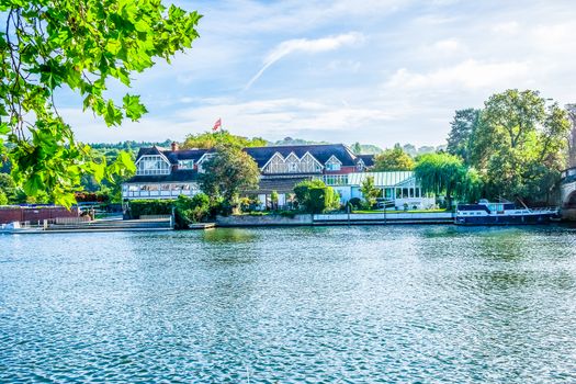 Boats on River Thames at Henley-on-Thames, Oxfordshire, United Kingdom UK