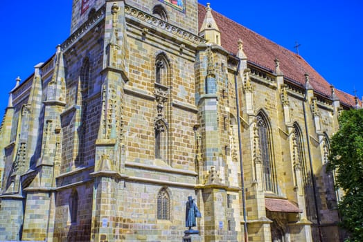 Medieval church in Brasov, Romania called Black Church after a great fire from 17th century