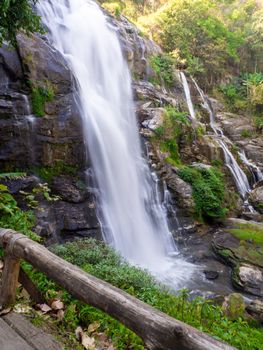 The Waterfall green forest river stream landscape