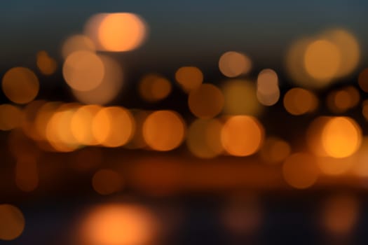 City lights with beautiful bokeh effect.