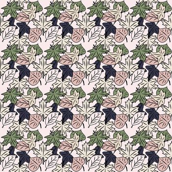 floral wallpaper with set of different flowers. Could be used as seamless wallpaper, textile, wrapping paper or background