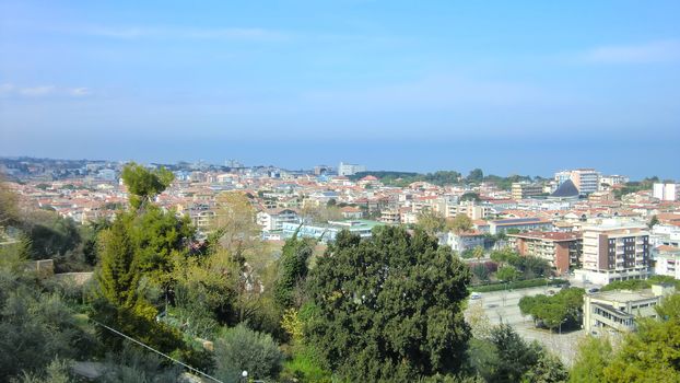 View from above of the Italian city of Giulianova during day