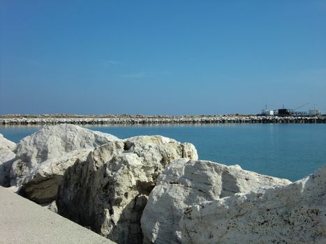 View of the port of the Italian city of Giulianova during day