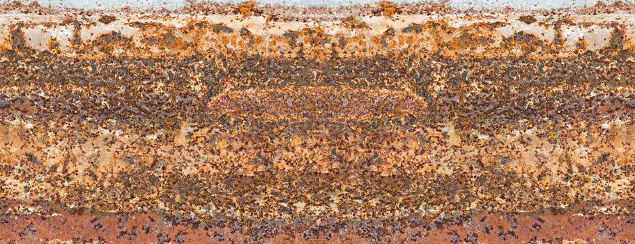 Old rusty zinc plated, Wall old metal material with rust texture. steel plate rust texture background