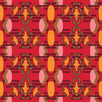 Ornamental frosty or floral background. Seamless pattern for your design wallpapers, pattern fills, web page backgrounds, surface textures.