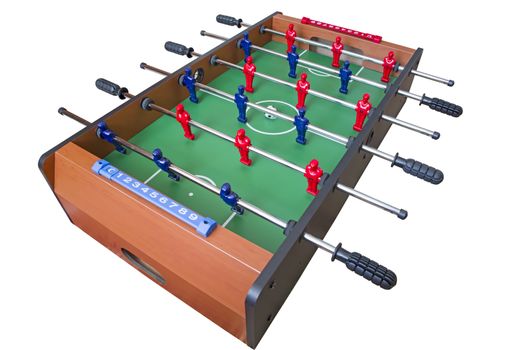 Football game table for kids isolated over white