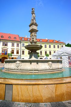 Roland fountain, in City Hall  Square, Bratislava