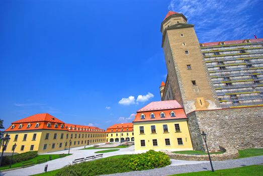 Historic building of Hrad, medieval Castle in Bratislava