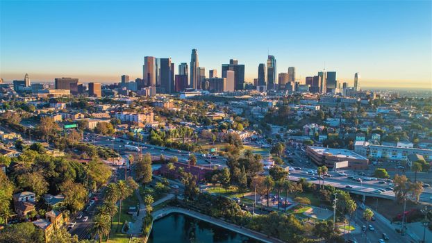 Aerial View For City. Cityscape Image. Beautiful City View.