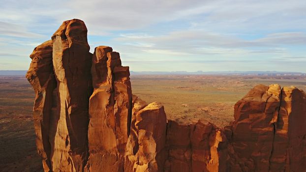 Sunrise in Hunts Mesa, Monument Valley, Arizona, USA