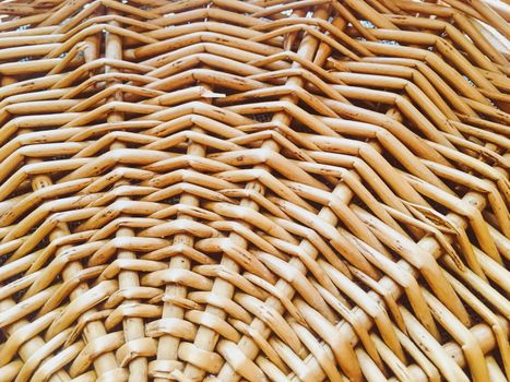 Wicker basket texture as rustic background, design and material