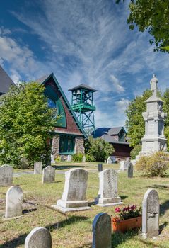 An old cemetery in Bar Harbor, Maine