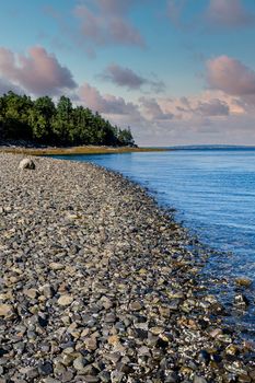 Low Tide with tidal pools near Bar Harbor Maine