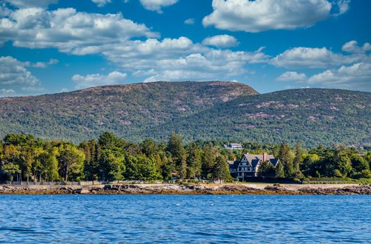 Huge Tudor mansion on the coast of Maine near Bar Harbor