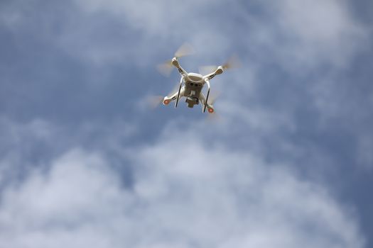 Aerial drone with an action camera