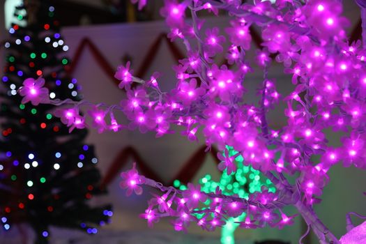 Abstract Blur lights background