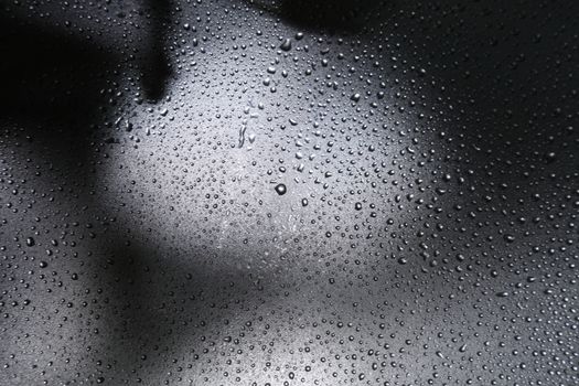 water drops on the glass