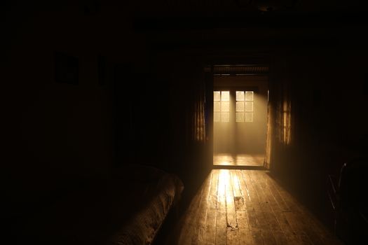 silhouettes at Door