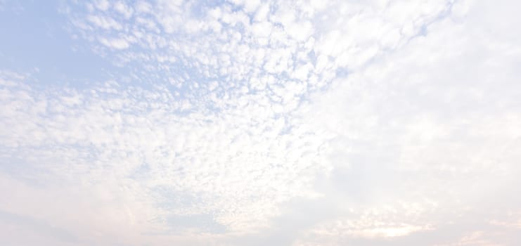 pale blue sky and white clouds