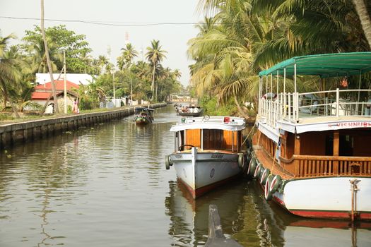 Tourist's Boat Kerala India